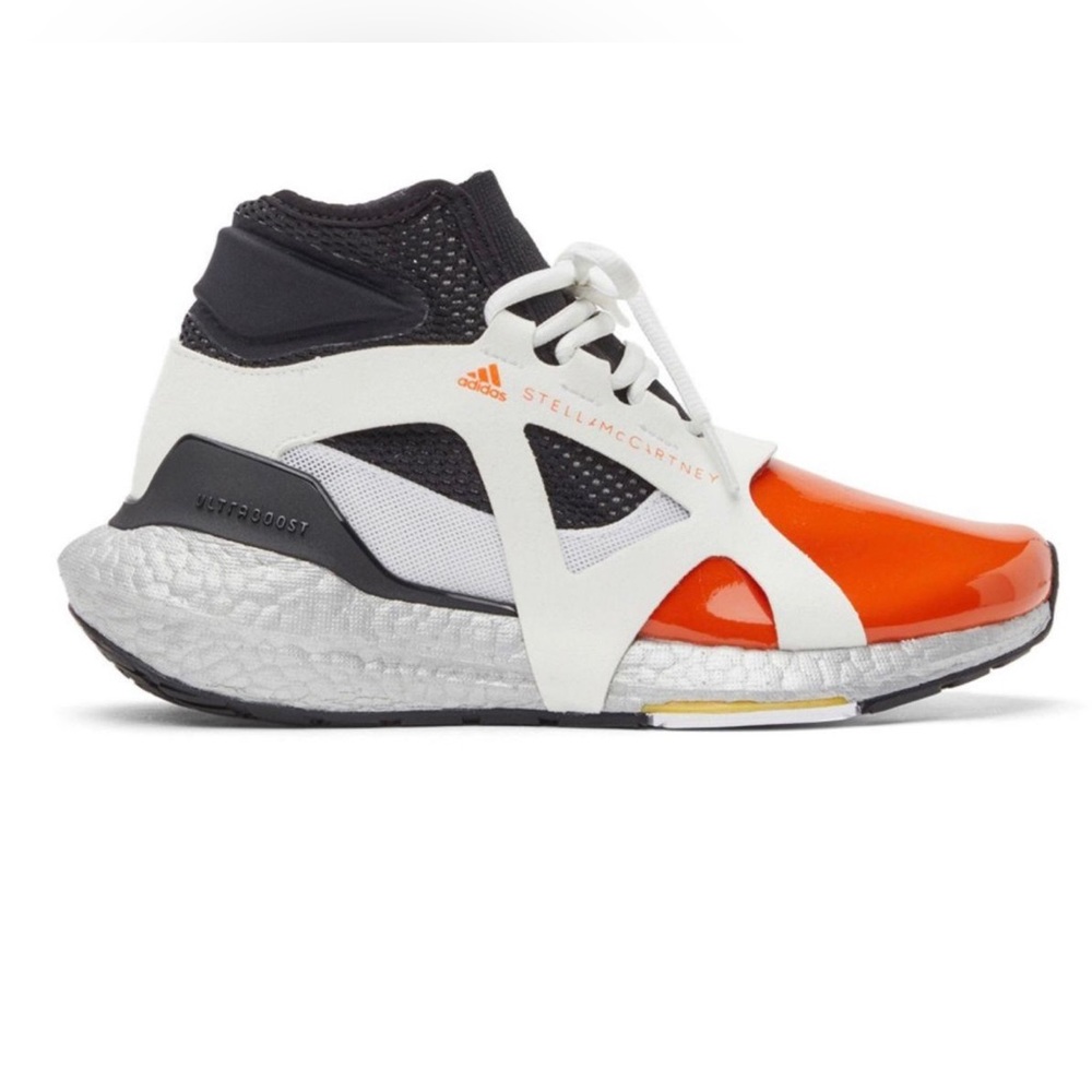 Adidas by Stella McCartney Ultraboost 21 Metallic Orange Black Athletic Sneakers